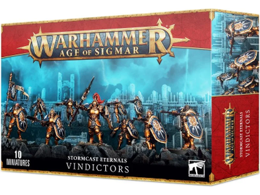 Collectible Miniature Games Games Workshop - Warhammer Age of Sigmar - Stormcast Eternals - Vindictors - 96-57 - Cardboard Memories Inc.