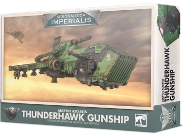 Collectible Miniature Games Games Workshop - Aeronautica Imperialis - Adeptus Astartes - Thunderhawk Gunship - 500-46 - Cardboard Memories Inc.