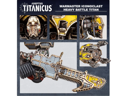 Collectible Miniature Games Games Workshop - Adeptus Titanicus - Warmaster Iconoclast - Heavy Battle Titan - 400-45 - Cardboard Memories Inc.