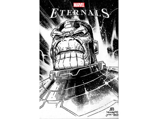 Comic Books Marvel Comics - Eternals 009 - Cheung Headshot Sketch Variant Edition (Cond. VF-) - 9884 - Cardboard Memories Inc.