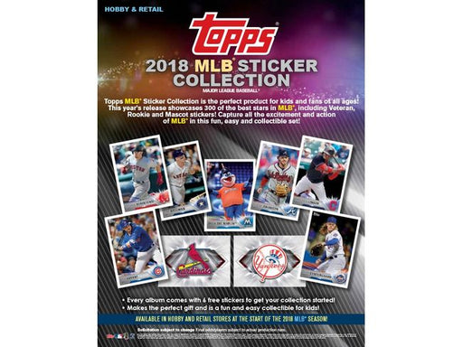 Sports Cards Topps - 2018 - Baseball - MLB Sticker - Box - Cardboard Memories Inc.
