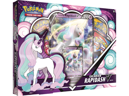 Trading Card Games Pokemon - Galarian Rapidash - V Box - Cardboard Memories Inc.