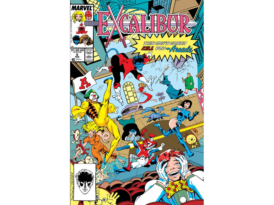 Comic Books Marvel Comics - Excalibur 005 - 7028 - Cardboard Memories Inc.