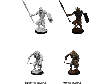Role Playing Games Wizkids - Dungeons and Dragons - Unpainted Miniature - Nolzurs Marvellous Miniatures - Gnoll/Gnoll Flesh Gnawer - 90066 - Cardboard Memories Inc.