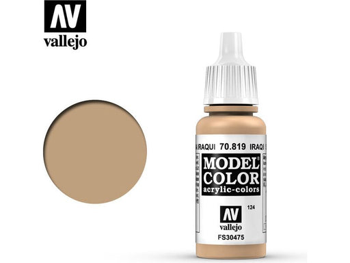 Paints and Paint Accessories Acrylicos Vallejo - Iraqi Sand - 70 819 - Cardboard Memories Inc.