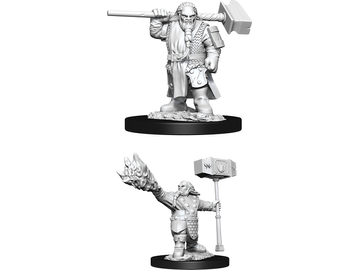 Role Playing Games Wizkids - Dungeons and Dragons - Nolzurs Marvellous Miniatures - Male Dwarf Cleric - 90003 - Cardboard Memories Inc.