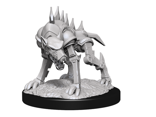 Role Playing Games Wizkids - Dungeons and Dragons - Unpainted Miniature - Nolzurs Marvellous Miniatures - Iron Cobra and Iron Defender - 90243 - Cardboard Memories Inc.