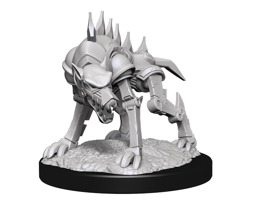 Role Playing Games Wizkids - Dungeons and Dragons - Unpainted Miniature - Nolzurs Marvellous Miniatures - Iron Cobra and Iron Defender - 90243 - Cardboard Memories Inc.