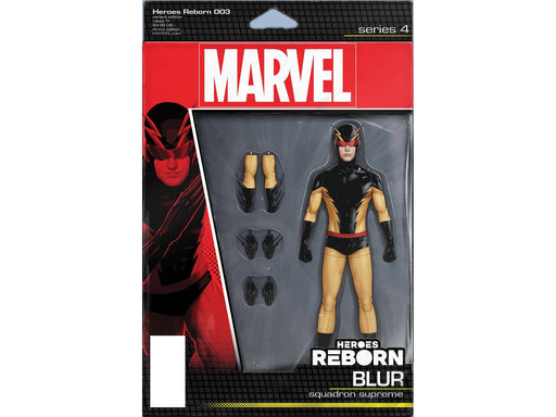 Comic Books Marvel Comics - Heroes Reborn 003 of 7 - Christopher Action Figure Variant Edition (Cond. VF-) - 11078 - Cardboard Memories Inc.