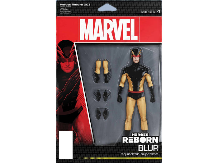 Comic Books Marvel Comics - Heroes Reborn 003 of 7 - Christopher Action Figure Variant Edition (Cond. VF-) - 11078 - Cardboard Memories Inc.