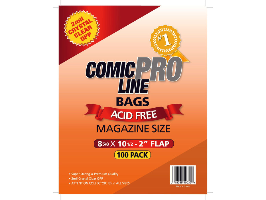 Supplies Coast To Coast - Magazine Bags - Package of 100 - Cardboard Memories Inc.