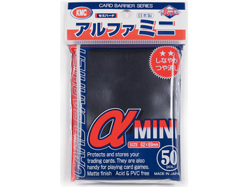 Supplies KMC Card Barrier - Small Size - Super Alpha Black- 50ct - Cardboard Memories Inc.