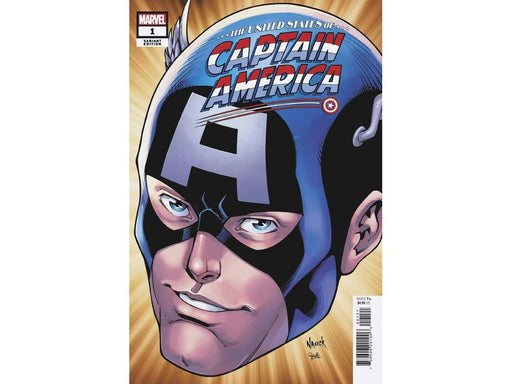 Comic Books Marvel Comics - United States of Captain America 001 - Nauck Headshot Variant Edition - Cardboard Memories Inc.