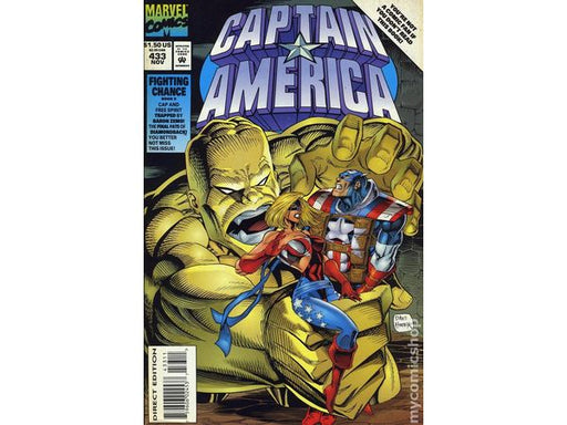 Comic Books Marvel Comics - Captain America (1968 1st Series) 433 - 7304 - Cardboard Memories Inc.