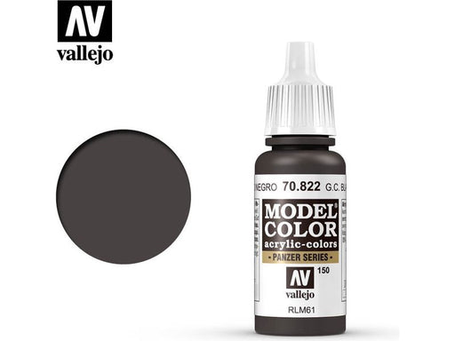 Paints and Paint Accessories Acrylicos Vallejo - German Camouflage Black Brown - 70 822 - Cardboard Memories Inc.