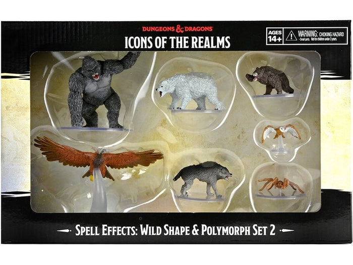 Role Playing Games Wizards of the Coast - Dungeons and Dragons - Icons of The Realm - Spell Effects - Wild Shape and Polymorph - Set 2 - Cardboard Memories Inc.