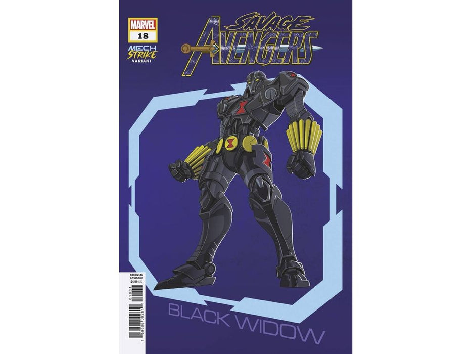 Comic Books Marvel Comics - Savage Avengers (2019) 018 - Cover C Castellani Avengers Mech Strike Variant Edition (Cond VF-) - 4801 - Cardboard Memories Inc.