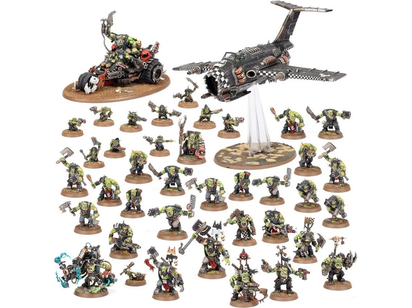 Collectible Miniature Games Games Workshop - Warhammer 40K - Orks - Battleforce - Killdakka Warband- 50-59 - Cardboard Memories Inc.