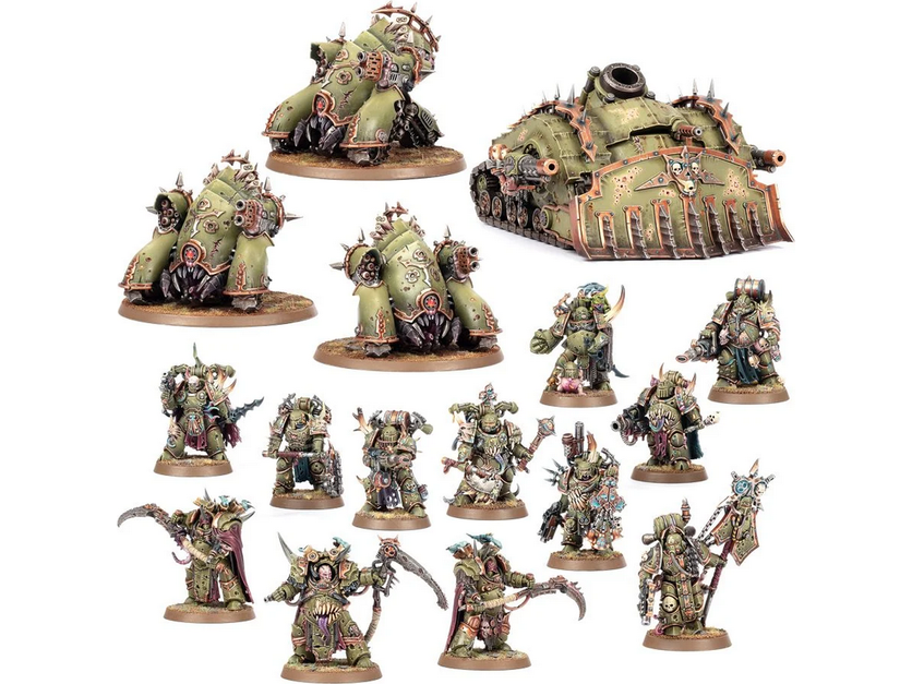 Collectible Miniature Games Games Workshop - Warhammer 40K - Death Guard - Battleforce - Plaguefester Waband - 43-71 - Cardboard Memories Inc.