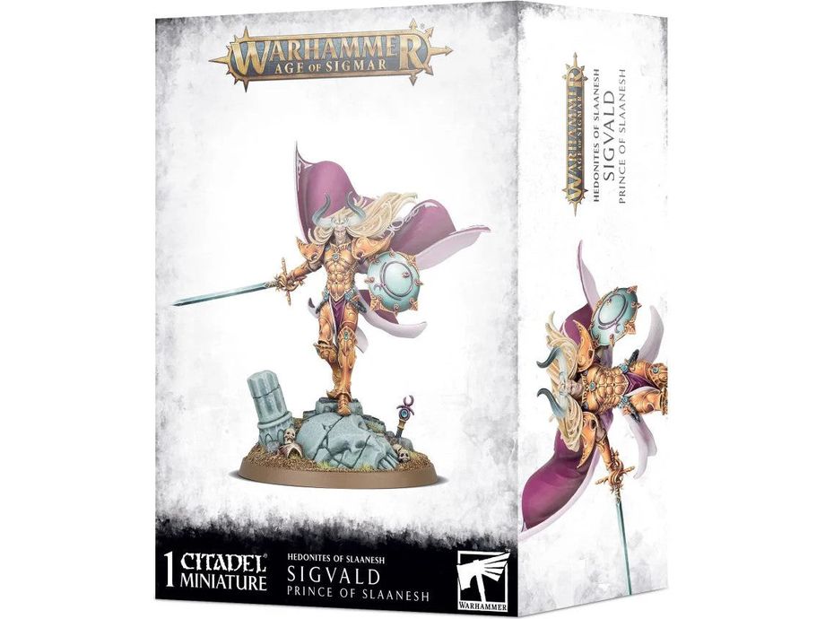 Collectible Miniature Games Games Workshop - Warhammer Age of Sigmar - Hedonites of Slaanesh - Sigvald Prince of Slaanesh - 83-84 - Cardboard Memories Inc.