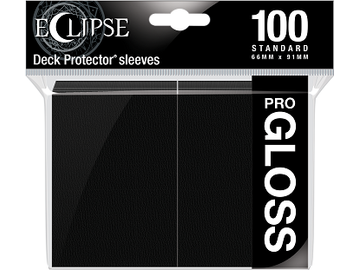Supplies Ultra Pro - Eclipse Gloss Deck Protectors - Standard Size - 100 Count Jet Black - Cardboard Memories Inc.