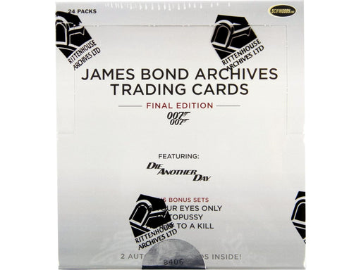 Non Sports Cards Rittenhouse- 2017 - Archives James Bond - Final Edition - Hobby Box - Cardboard Memories Inc.