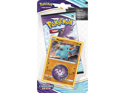 Trading Card Games Pokemon - Sword and Shield - Chilling Reign - Checklane Blister Pack - Phanpy - Cardboard Memories Inc.