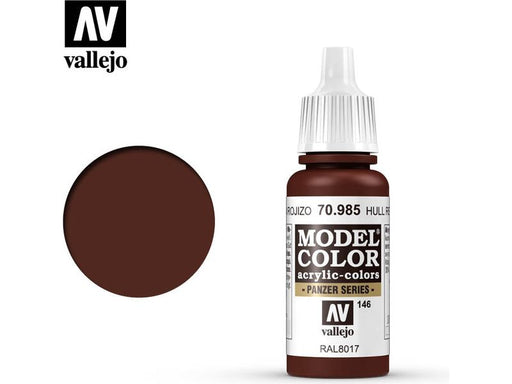 Paints and Paint Accessories Acrylicos Vallejo - Hull Red - 70 985 - Cardboard Memories Inc.