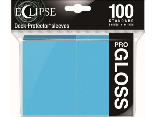 Supplies Ultra Pro - Eclipse Gloss Deck Protectors - Standard Size - 100 Count Sky Blue - Cardboard Memories Inc.