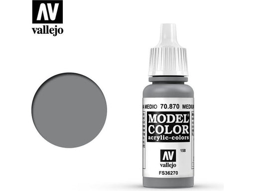 Paints and Paint Accessories Acrylicos Vallejo - Medium Sea Grey - 70 870 - Cardboard Memories Inc.