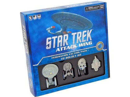 Collectible Miniature Games Wizkids - Star Trek Attack Wing - Federation Faction Pack - To Boldly Go - Cardboard Memories Inc.
