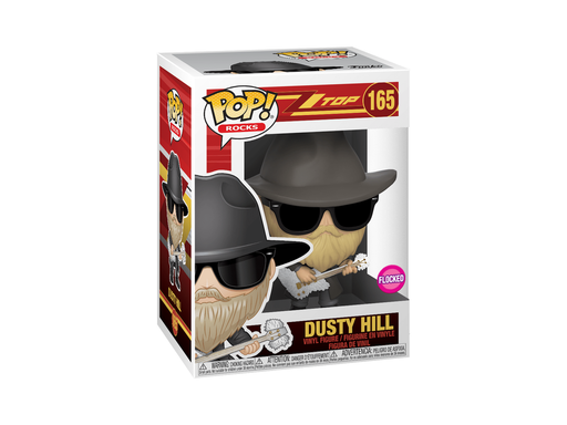Action Figures and Toys POP! - Music - Zz Top - Dusty Hill - Flocked - Cardboard Memories Inc.