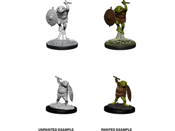 Role Playing Games Wizkids - Dungeons and Dragons - Unpainted Miniature - Nolzurs Marvellous Miniatures - Bullywug - 90069 - Cardboard Memories Inc.