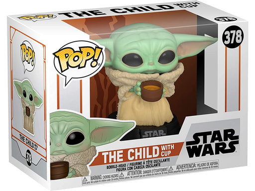 Action Figures and Toys POP! - Movies - Star Wars - The Mandalorian - The Child with Cup - Cardboard Memories Inc.