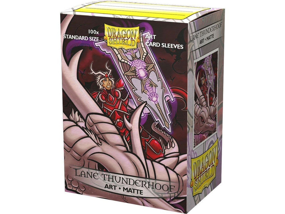 Supplies Arcane Tinmen - Dragon Shield Art Sleeves - Standard Size - Matte - Lane Thunderhoof - Package of 100 - Cardboard Memories Inc.