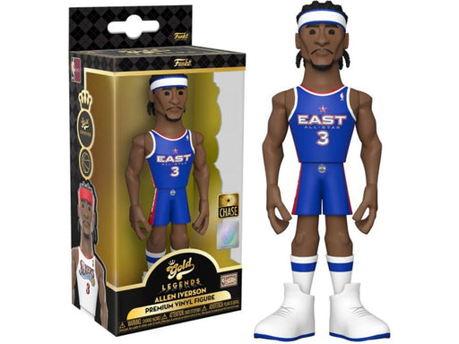 Action Figures and Toys Funko - Gold - Sports - NBA - Philadelphia 76ers - Allen Iverson - Chase - Premium Figure - Cardboard Memories Inc.