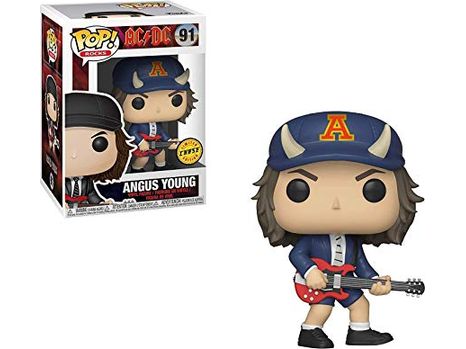 Action Figures and Toys POP! - Music - AC-DC - Angus Young - Chase - Cardboard Memories Inc.