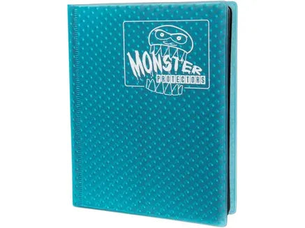 Supplies BCW - Monster - 4 Pocket Binder - Holofoil Aqua Blue - Cardboard Memories Inc.