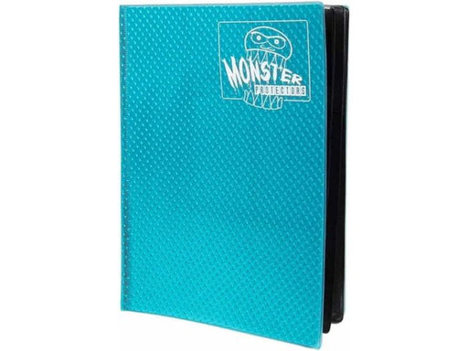 Supplies BCW - Monster - 9 Pocket Binder - Holofoil Aqua Blue - Cardboard Memories Inc.