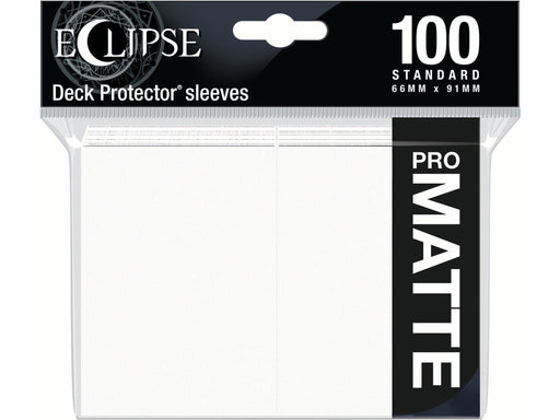 Supplies Ultra Pro - Eclipse Matte Deck Protectors - Standard Size - 100 Count Arctic White - Cardboard Memories Inc.