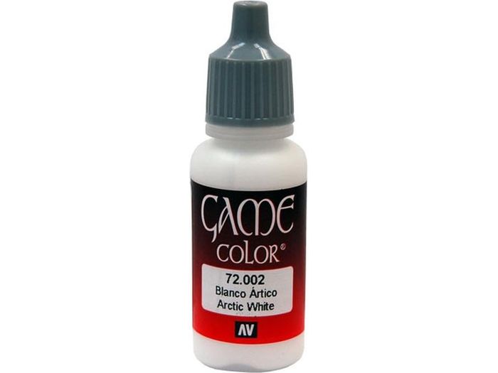 Paints and Paint Accessories Acrylicos Vallejo - Arctic White / White Primer - 72 002 - Cardboard Memories Inc.