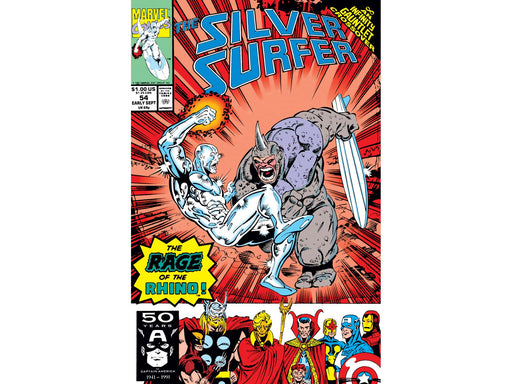 Comic Books Marvel Comics - Silver Surfer (1987 2nd Series) 054 (Cond. FN+) - 12989 - Cardboard Memories Inc.