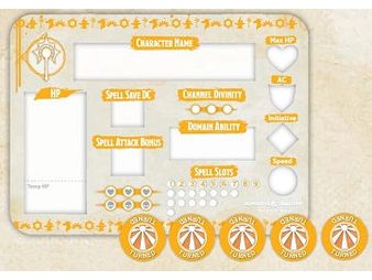 Role Playing Games Wizards of the Coast - Dungeons and Dragons - Cleric - Token Set - Cardboard Memories Inc.