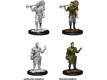 Role Playing Games Wizkids - Dungeons and Dragons - Unpainted Miniature - Nolzurs Marvellous Miniatures - Male Half-Elf Bard - 90055 - Cardboard Memories Inc.