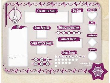 Role Playing Games Wizards of the Coast - Dungeons and Dragons - Bard - Token Set - Cardboard Memories Inc.