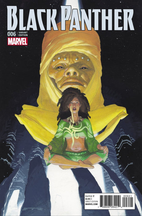 Comic Books Marvel Comics - Black Panther (2016 5th Series) 006 - Connecting Variant Edition (Cond. FN-) - 1463 - Cardboard Memories Inc.