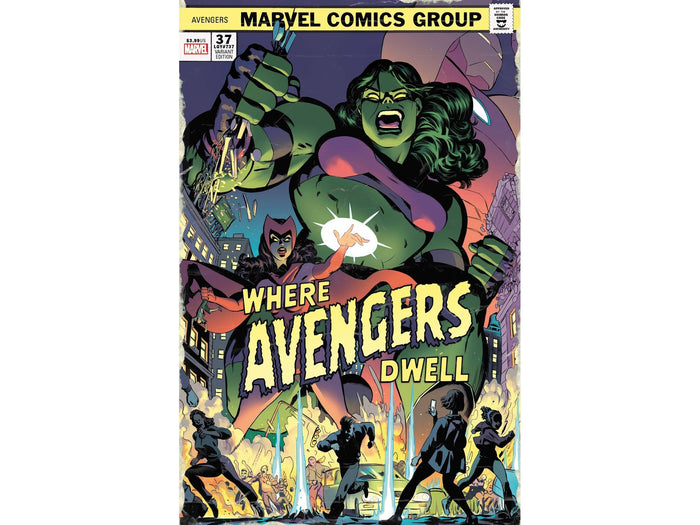 Comic Books Marvel Comics - Avengers 037 - Rodriguez Where Avengers Dwell Variant Edition (Cond. VF-) - 8918 - Cardboard Memories Inc.