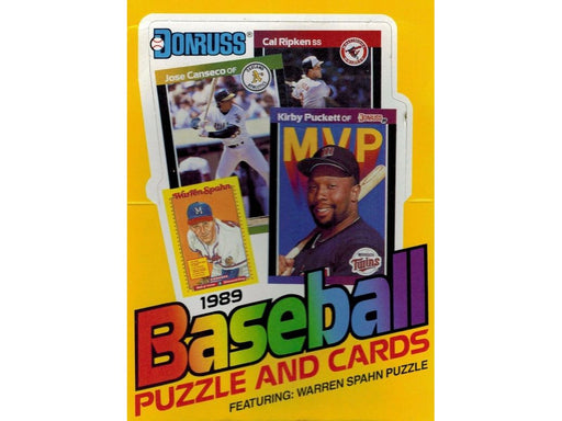 Sports Cards Leaf- 1989 - Donruss Baseball - Puzzles and Cards - Hobby Box - Cardboard Memories Inc.