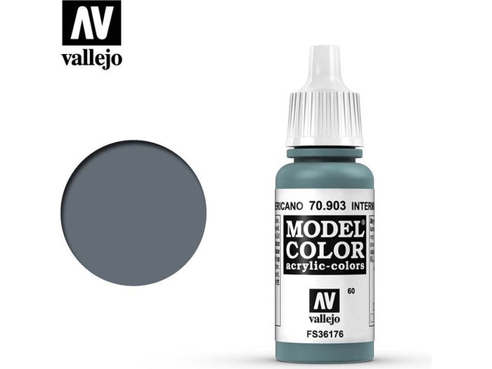 Paints and Paint Accessories Acrylicos Vallejo - Intermediate Blue - 70 903 - Cardboard Memories Inc.