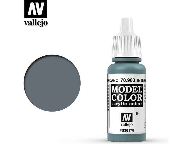 Paints and Paint Accessories Acrylicos Vallejo - Intermediate Blue - 70 903 - Cardboard Memories Inc.